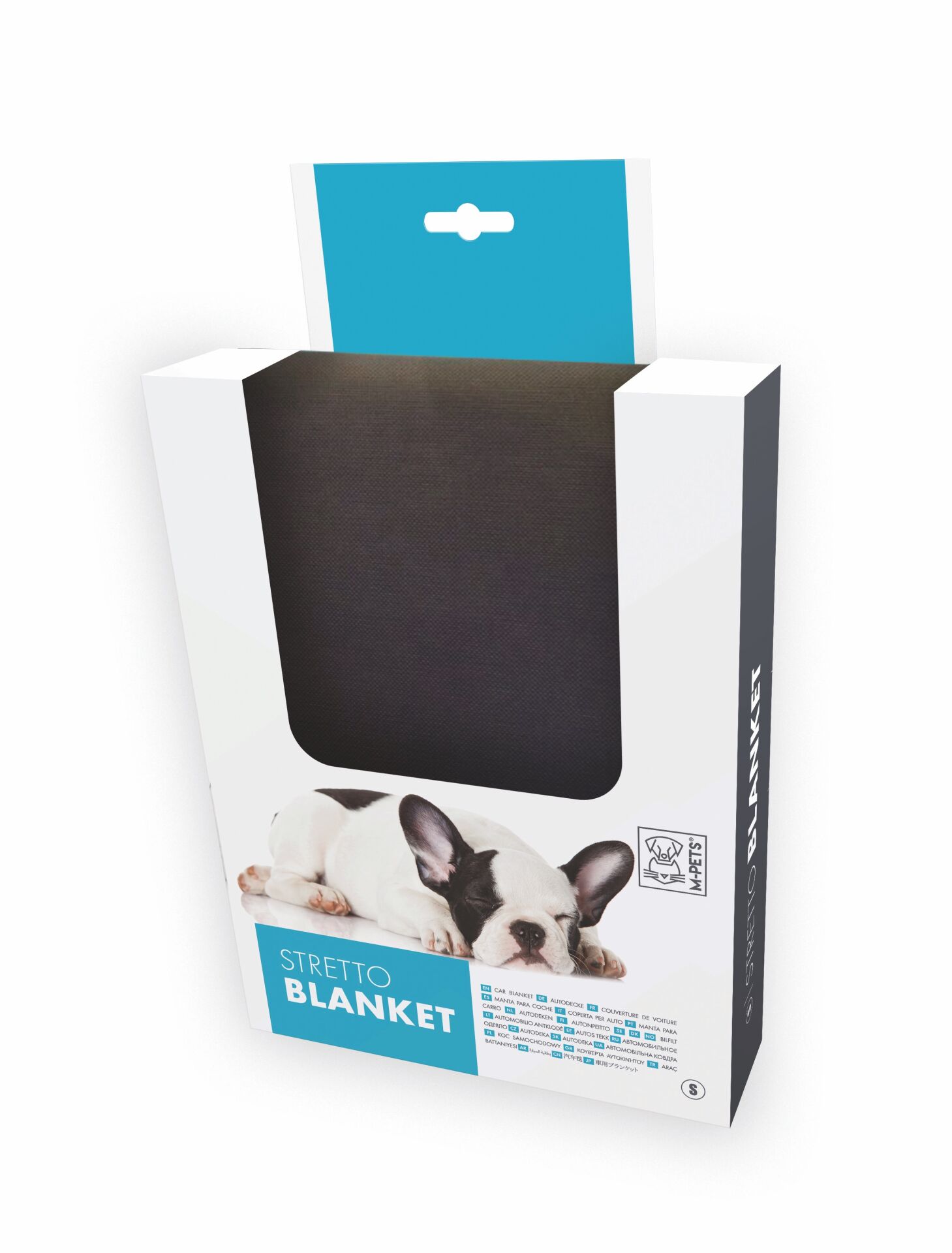 10700508 M-Pets Stretto Araç Koltuk Örtüsü (S) Black 165Cm