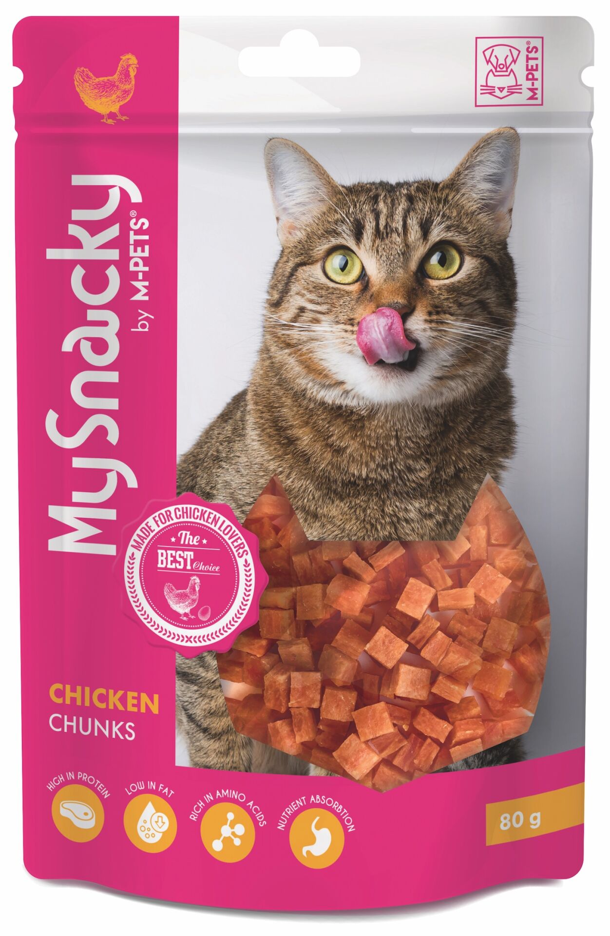 29010215 M-Pets My Snacky Chıcken Crumbs Kedi Ödülü 80Gr