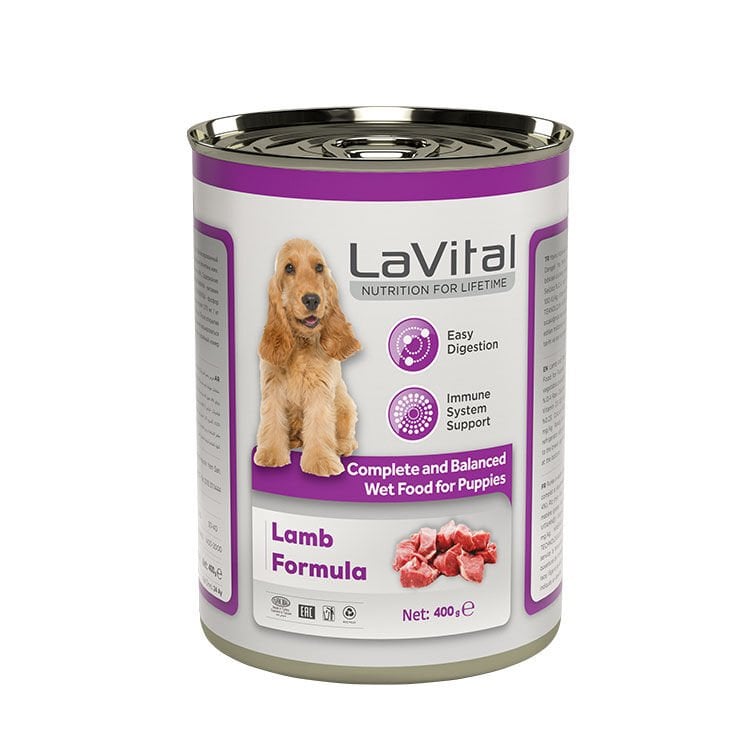 Lavital Puppy Kuzulu Yavru Ezme Köpek Konservesi 400gr 12 li skt:09/26