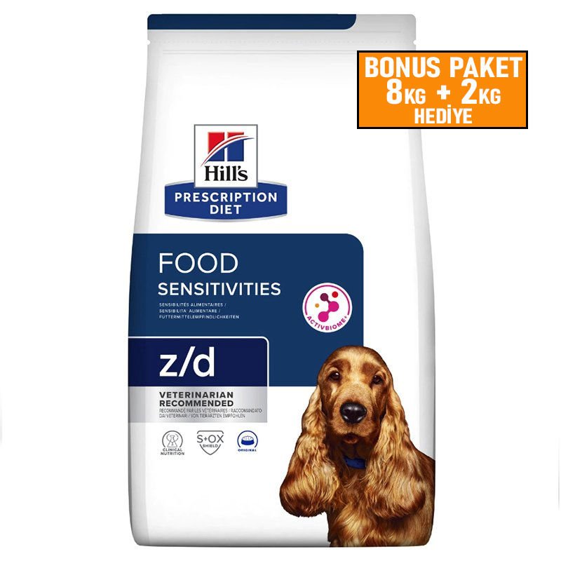 Hills Allergy And Skin Care Z/D Köpek Yeme Hassasiyeti Ve Cilt Bakımı 8+2 Kg Skt:03/27