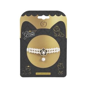 60802899 M-Pets Glam Prestige Aksesuar Black Camellia ( S )