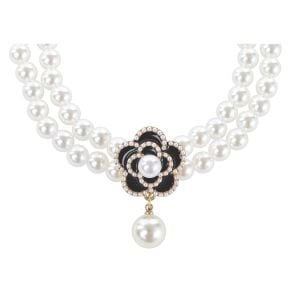60802999 M-Pets Glam Prestige Aksesuar Black Camellia ( M )