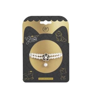 60802999 M-Pets Glam Prestige Aksesuar Black Camellia ( M )