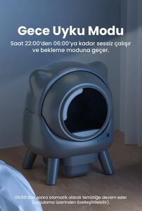 OTOMATİK AKILLI KEDİ TUVALETİ