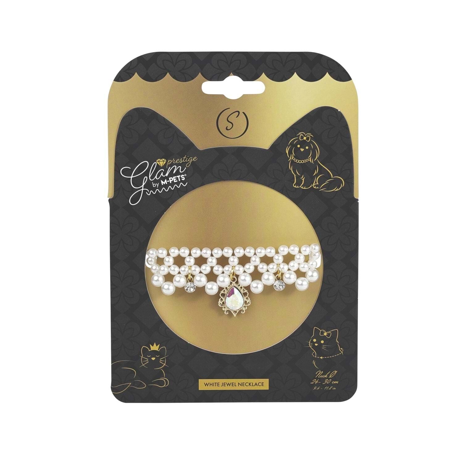 60802099 M-Pets Glam Prestige Aksesuar White Jewel ( S )