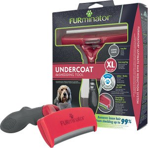 Furminator Longhair Uzun Tüylü Dev Irk Köpekler İçin Köpek Tarağı XLarge T691737
