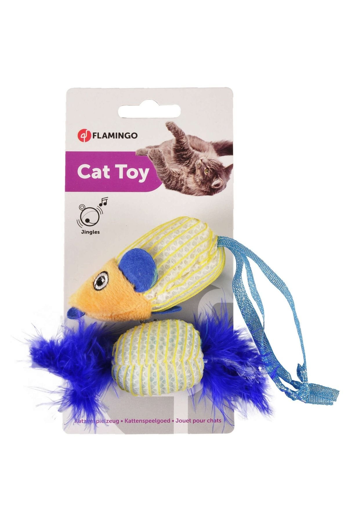 Flamingo Kumaş İkili Kedi Oyuncağı