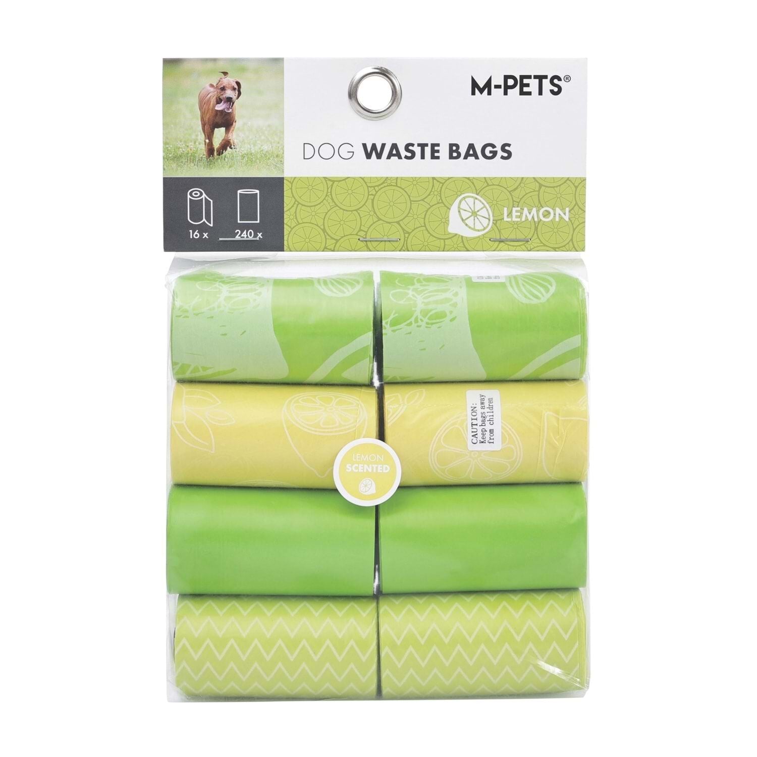 10182399 M-Pets Dışkı Poşeti 15 Yaprak Limon Kokulu 16 lı