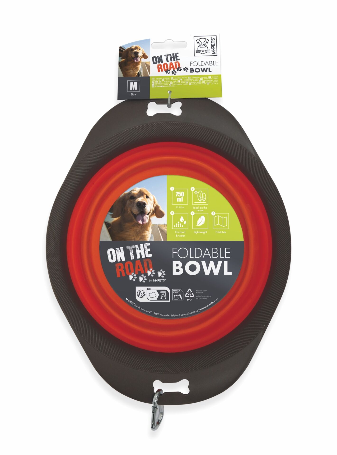 10552199 M-Pets On The Road Katlanabilen Mama Kabı (M) 750Ml