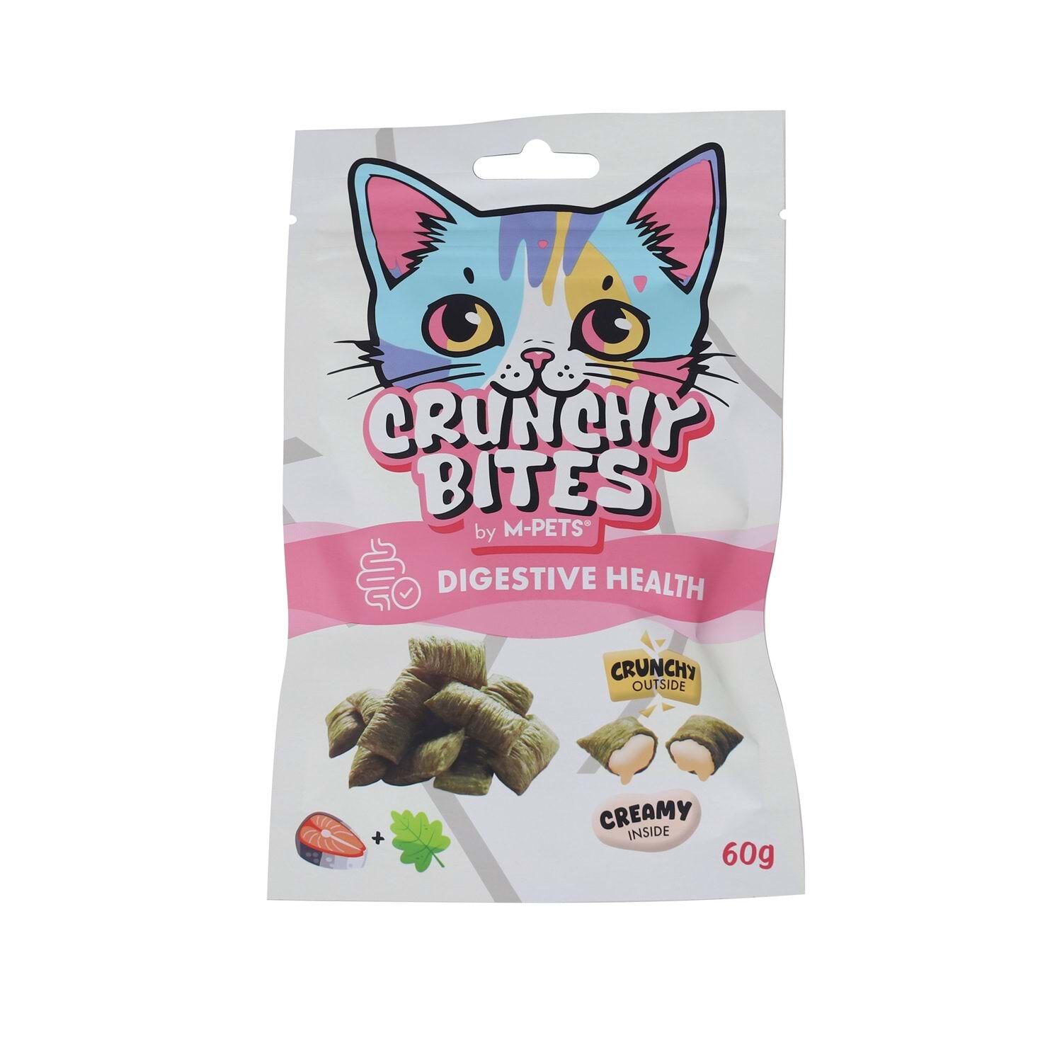 29015999 M-Pets Crunchy Bites Digestive Health Fonksiyonel Kedi Ödülü 60 gr skt:03/28