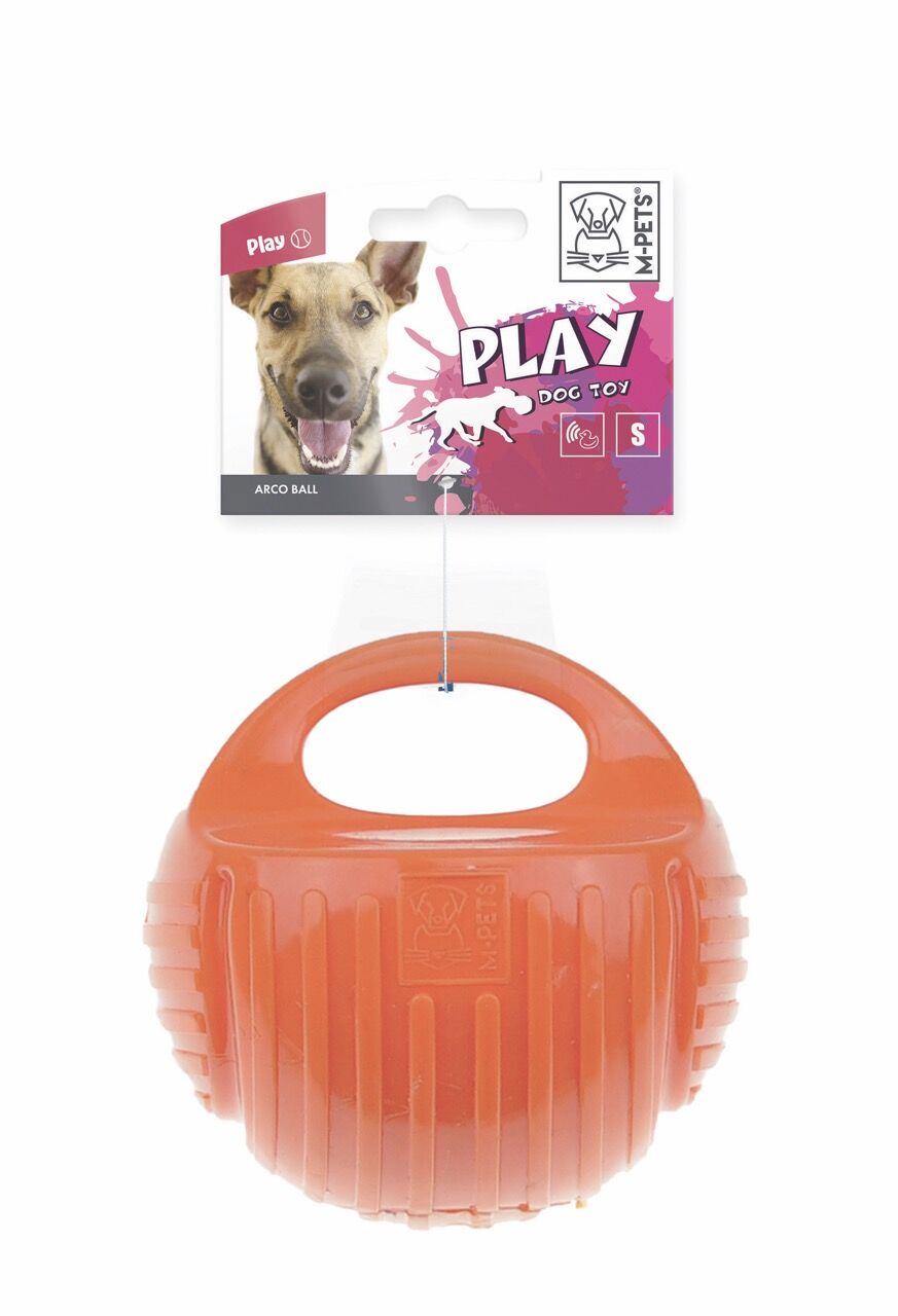 10629605 M-Pets Arco Ball Kauçuk Köpek Oyuncağı (S) Orange