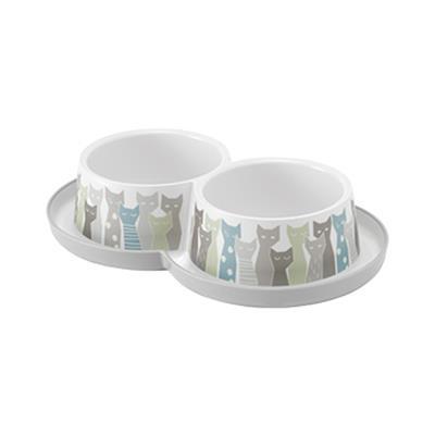 Moderna Trendy Maasai İkili Kedi Mama Kabı 2X350 Ml
