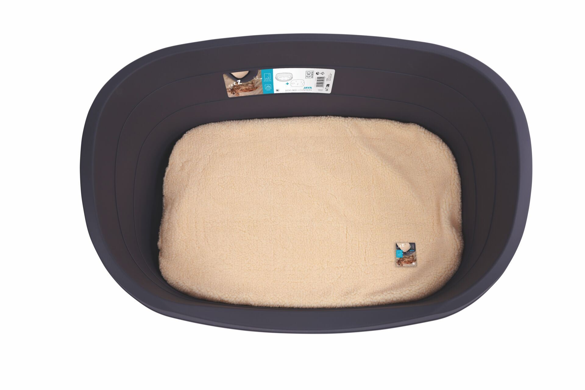 10202713 M-Pets Java Plastik Köpek Yatağı+Minder (Xl)