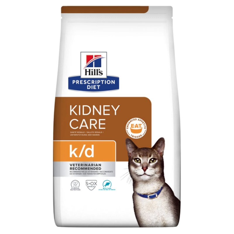 Hills Kidney Care K/D Tuna Balıklı Kedi Böbrek Bakımı 1.5 Kg skt:03/27