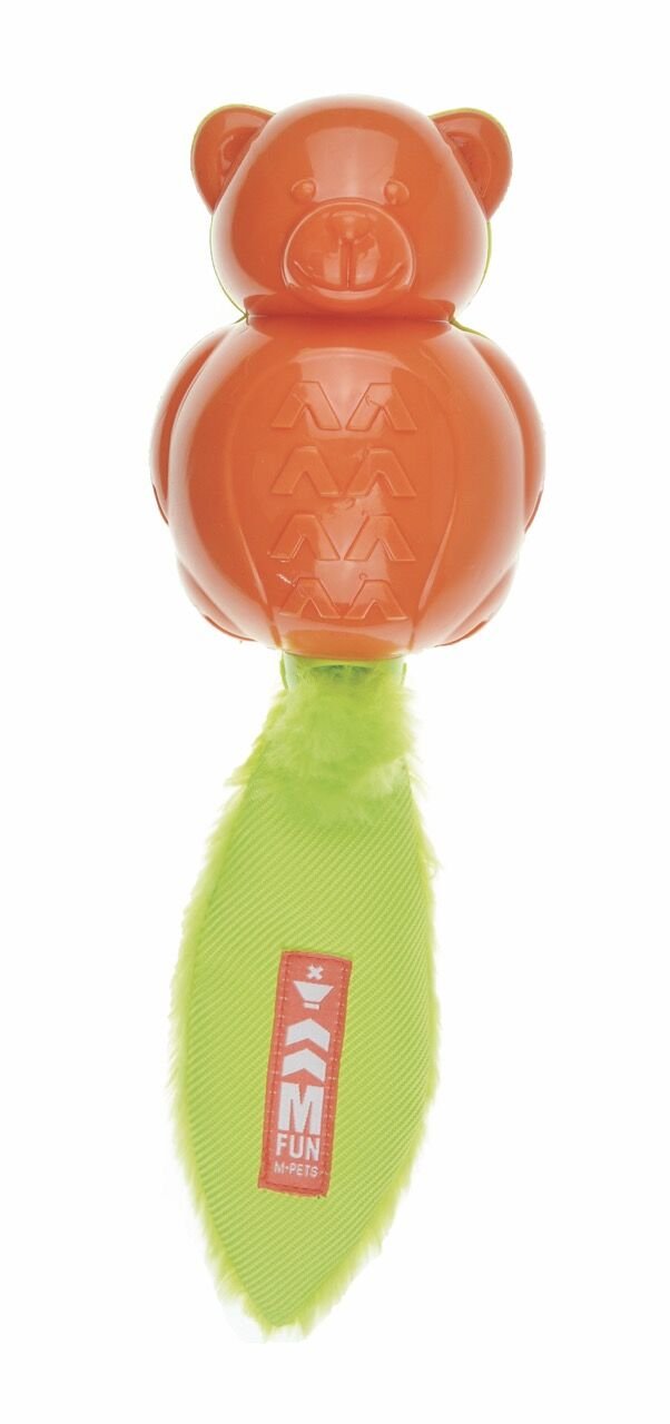 10631499 M-Pets On/Off Teddy Köpekler İçin Kauçuk Oyuncak Orange/Green