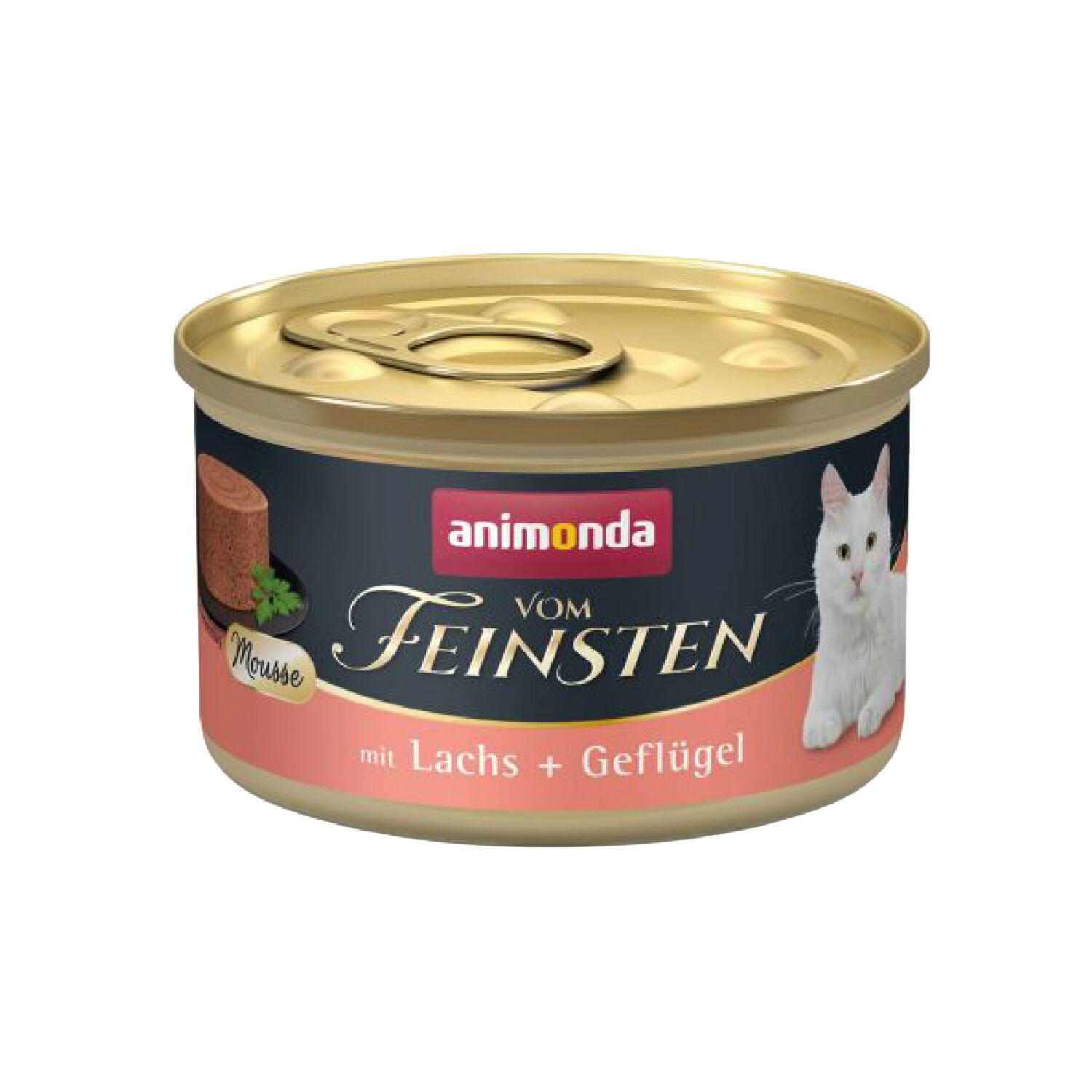 Animonda Vom Feinsten Somonlu ve Kümes Hayvanlı Yetişkin Kedi Konservesi 85g Skt:11/27