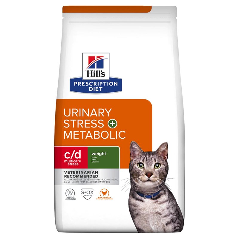 Hills Urinary Muticare C/D Stres And Metabolic Kedi İdrar Bakımı Ve Kilo Yönetimi 3 Kg Skt: 08/27