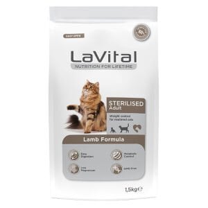 La Vital Sterilised Lamb Kuzulu Yetişkin Kısır Kedi Maması 1.5 Kg  Skt: 01/27