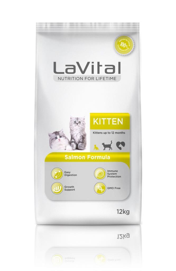 La Vital Kitten Somonlu Yavru Kedi Maması 12 Kg Skt:02/27