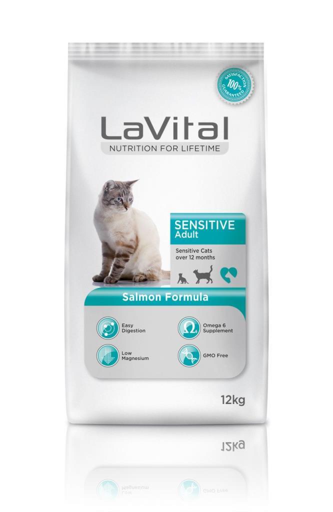 La Vıtal Sensitive Somonlu Yetişkin Kedi Maması 12 Kg Skt:02/27