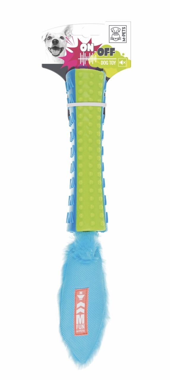 10630399 M-Pets On/Off Funsty Köpekler İçin Kauçuk Oyuncak Blue/Green