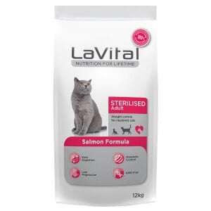 La Vital Somonlu Kısırlaştırılmış Kedi Maması 12Kg Skt:02/27