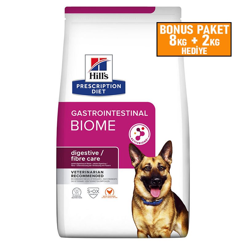 Hills Gastrointestinal Biome Köpek Sindirim Bakımı 8+2 Kg Skt: 06/26