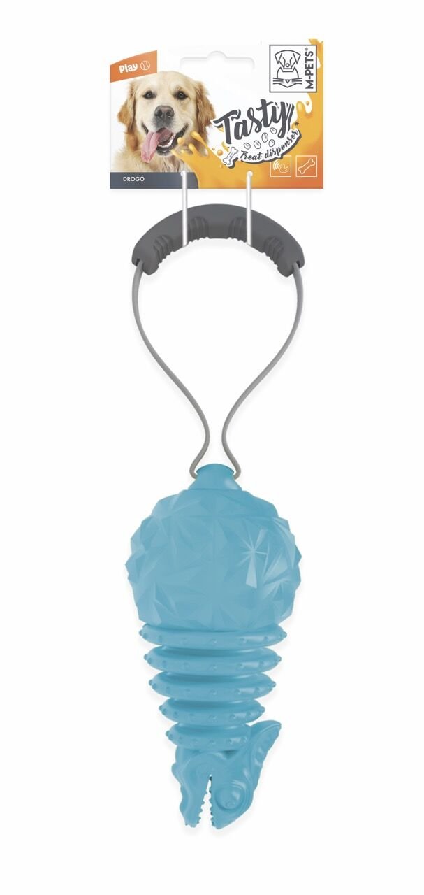 10638317 M-Pets Drogo Ödül Hazneli Kauçuk Oyuncak Blue