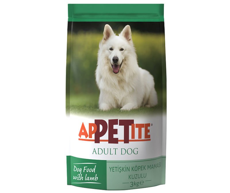 Appetite Kuzulu Yetişkin Köpek Maması 3 Kg Skt: 09/25