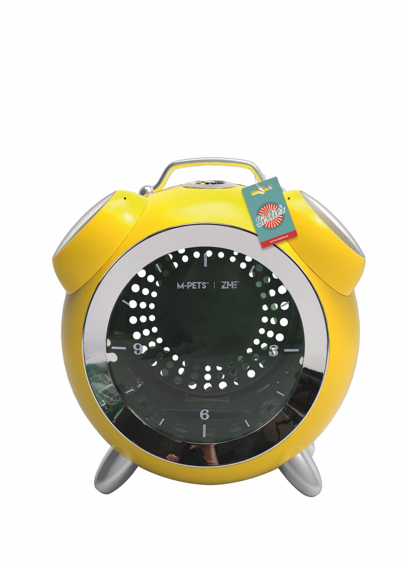 20401499 M-Pets Sıxtıes Clock Taşıma Çantası Yellow 40X44X26Cm