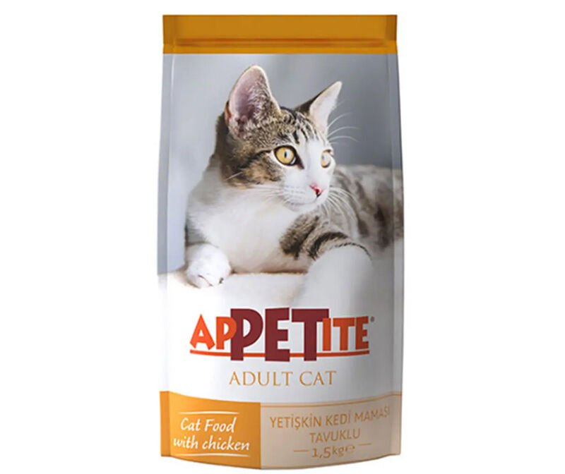 Appetite Tavuklu Yetişkin Kedi Maması 1.5 Kg Skt: 08/25