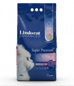 Lindocat Super Premium Ekstra Güçlü Topaklanan Pudra Kokulu Kedi Kumu 10L