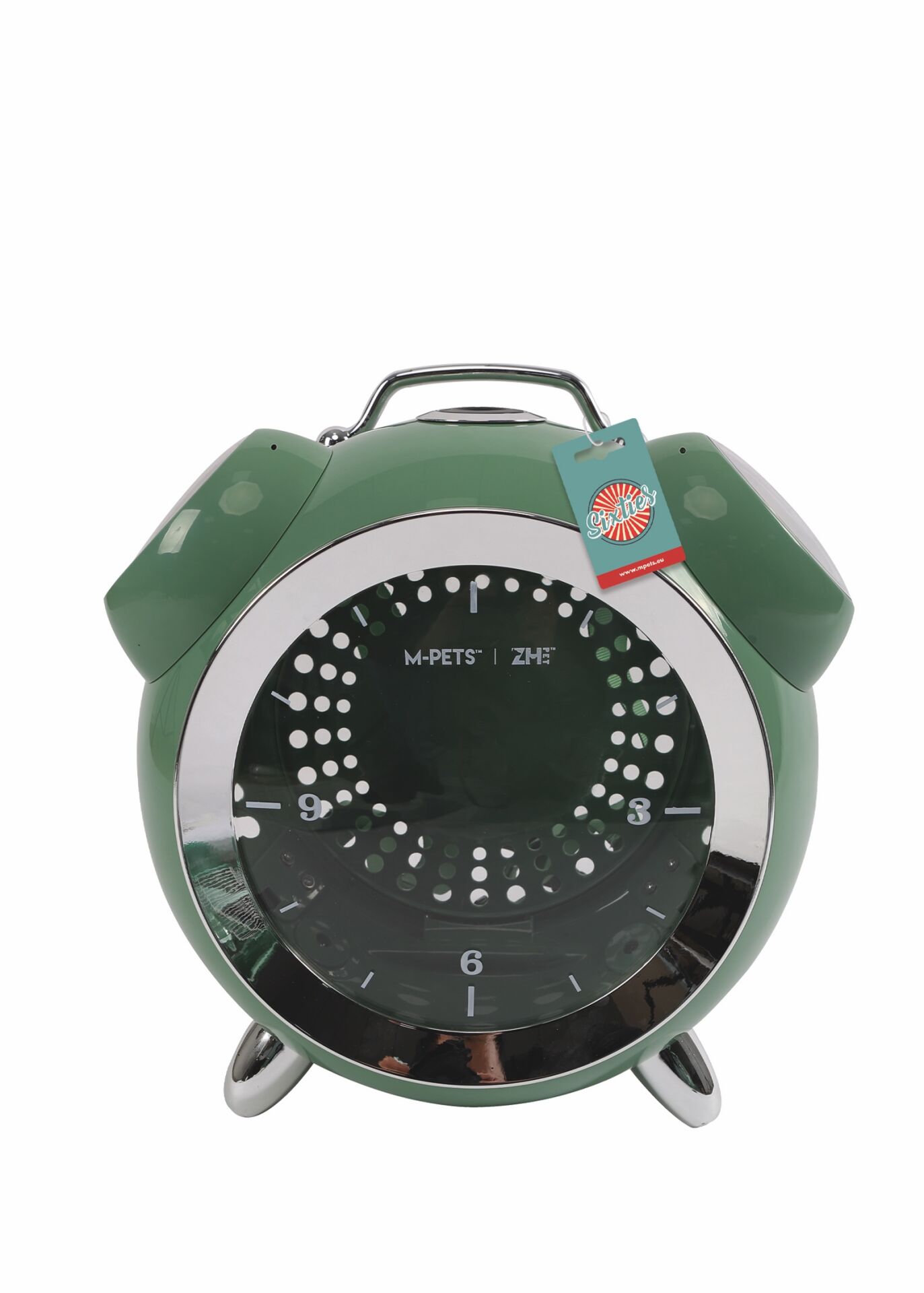 20401699 M-Pets Sıxtıes Clock Taşıma Çantası Green 40X44X26Cm