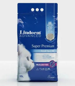 Lindocat Super Premium Ekstra Güçlü Topaklanan Kokusuz Kedi Kumu 10L