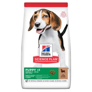 Hills Medium Puppy Kuzu Etli Pirinçli Orta Irk Yavru Köpek Maması 2.5 Kg Skt:01/26