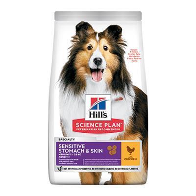 Hills Sensitive Stomach And Skin Tavuklu Yetişkin Köpek Maması  2.5 Kg Skt: 02/27