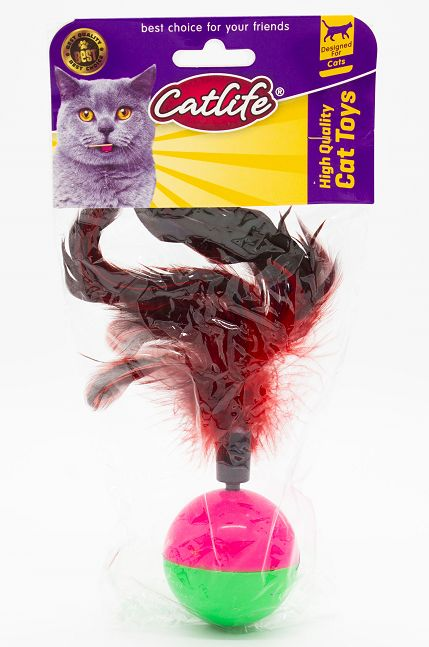 201110-Catlife Kediler İçin Tüylü Hacıyatmaz Oyuncak