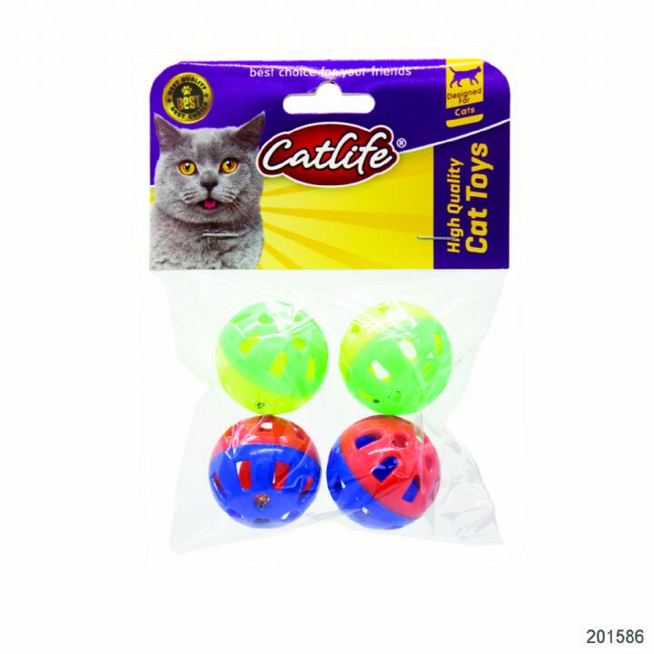 201586-Catlife Zilli Kedi Oyuncağı 4Lü Paket