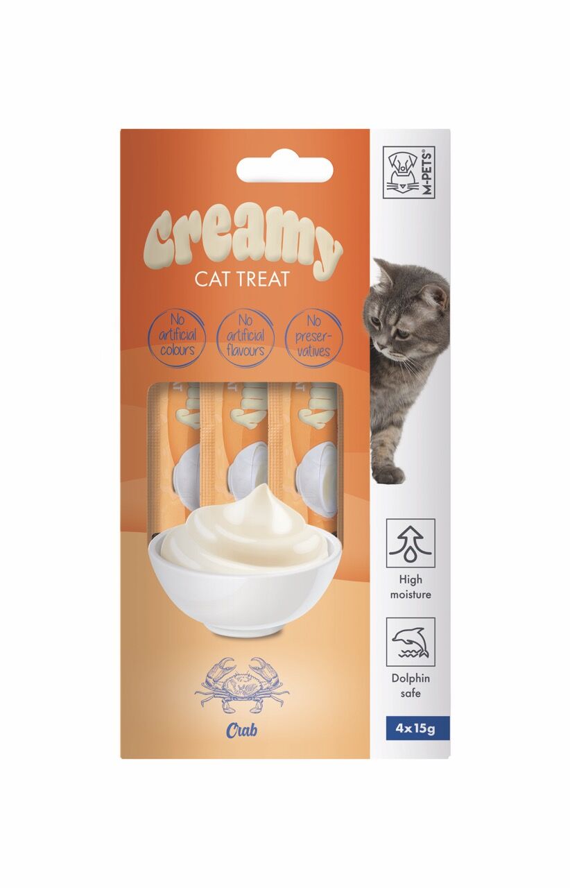 19039099 M-Pets Creamy Yengeçli Kedi Ödülü 4X15Gr Skt:02/27
