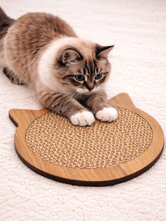 KT-03 Kedi Model Kedi Tırmalama Tahtası Kedi Otlu Sisal Kedi Tırmalama Paspasları Kaymaz Zemin