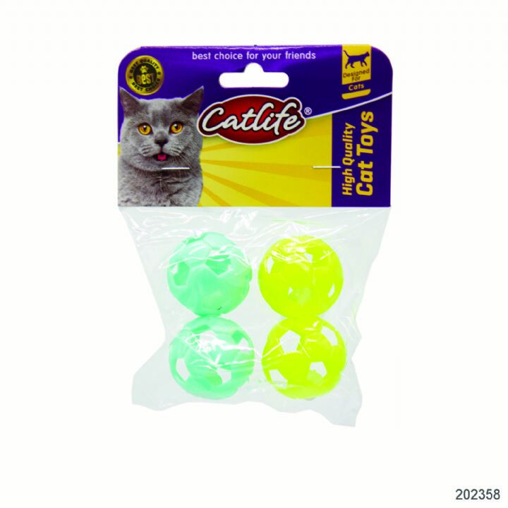 202358-Catlife Zilli Kedi Oyuncağı 4Lü Paket