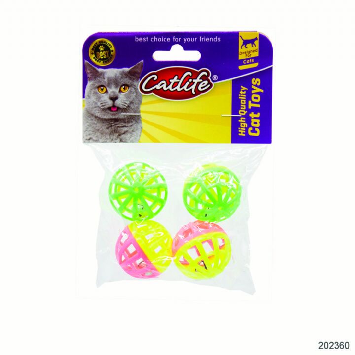 202360-Catlife Zilli Kedi Oyuncağı 4Lü Paket