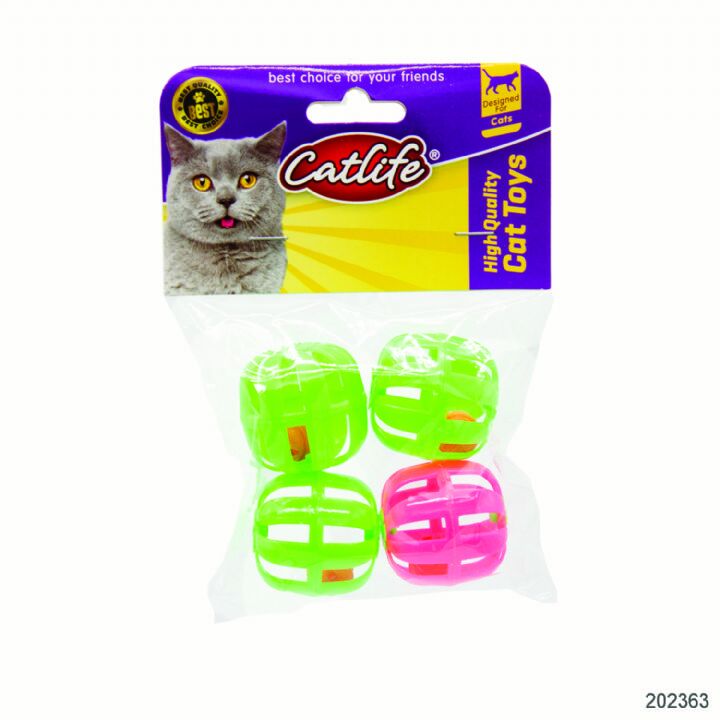 202363-Catlife Zilli Kedi Oyuncağı 4Lü Paket