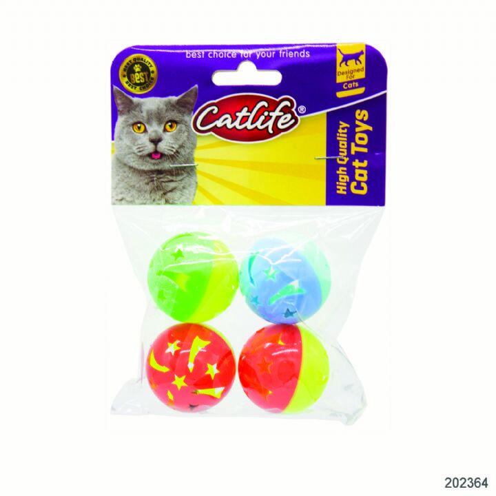 202364-Catlife Zilli Kedi Oyuncağı 4Lü Paket