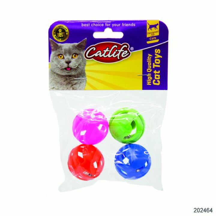 202464-Catlife Zilli Kedi Oyuncağı 4Lü Paket