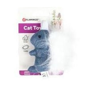 Flamingo Mendy Kedi Oyuncağı Sincap Mavi 9.5 Cm