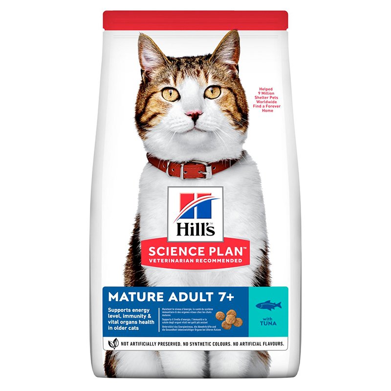 Hills Mature Adult 7+ Tuna Balıklı Yaşlı Kedi Maması 1.5 Kg Skt:08/26