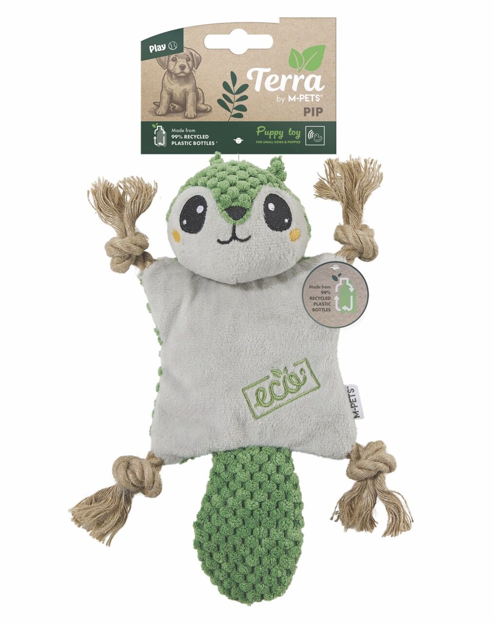 10661299 M-Pets Terra Eco Pıp Puppy Köpek Oyuncağı