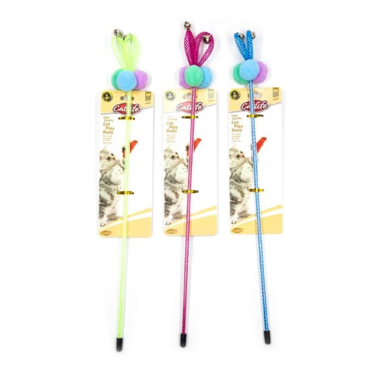 203567-Catlife Kediler İçin Oyuncak Olta Zilli 40Cm