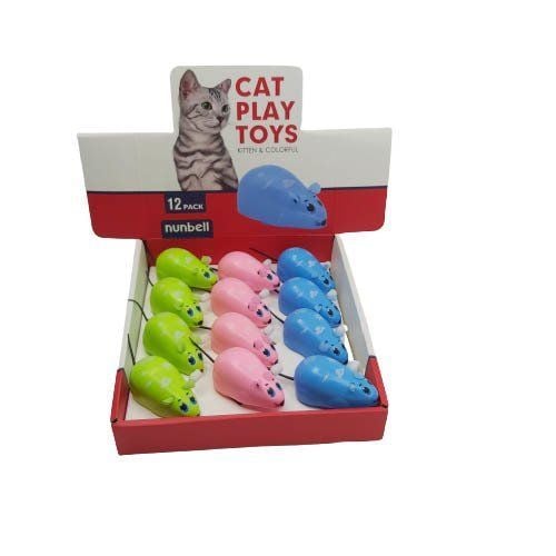  Nunbell Kedi Oyun.Kurmalı Fare 12'Li